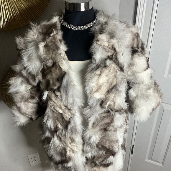 Adrienne Landau Jackets & Blazers - *ADRIENNE LANDAU Silver Fox Fur Jacket*